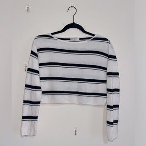 H&M cropped boat neck sweater